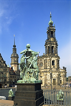 Hofkirche, Dresden, Saxony, Germany, Europe