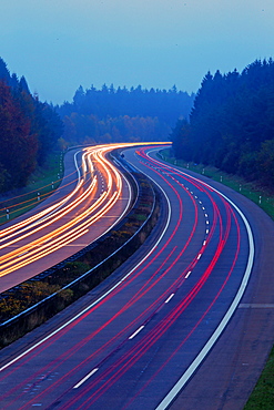 Highway A1 near Hermeskeil, Rhineland-Palatinate, Germany, Europe