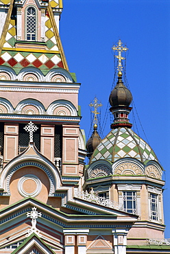 Zenkov Cathedral, 1904, made of wood with no nails, Alamty, Kazakhstan, Central Asia