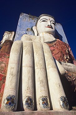 The Kyaik Pun, one of four Buddhas, near Bago, Myanmar (Burma), Asia