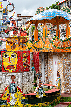 Whimsical public art installation at Fusterlandia, Havana, Cuba