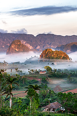 Val de Vinales, UNESCO World Heritage Site, early morning mist, Vinales, Cuba 5