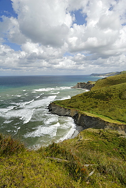 Basque Coast from high viewpoint, Costa Vasca, Euskadi, Spain, Europe