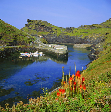 Boscastle Harbour, north Cornwall, England, UK