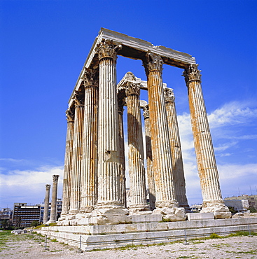 Temple of Olympian Zeus, Athens, Greece, Europe