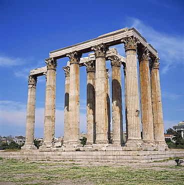 Temple of Olympian Zeus, Athens, Greece, Europe