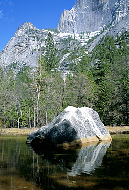 Mirror Lake and Half Dome, Yosemite National Park, UNESCO World Heritage Site, California, United States of America, North America