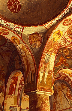 Detail from a Fresco in Elmali Church, Goreme, Cappadocia, Turkey