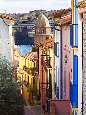 Collioure, Cote Vermeille, Languedoc coast, Roussillon, Pyrenees-Orientales, France, Europe