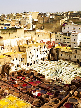 Tannery, Fez, Morocco, North Africa, Africa