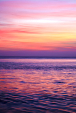 Sunrise on the Mediterrannean sea, Collioure, Languedoc-Roussillon, France, Mediterranean, Europe