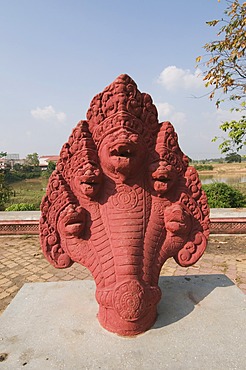 a Naga head, representing a snake, Cambodia