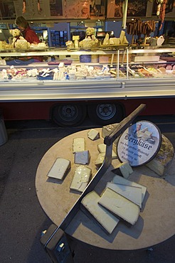 Mobile cheese shop in Market, Salzburg, Austria