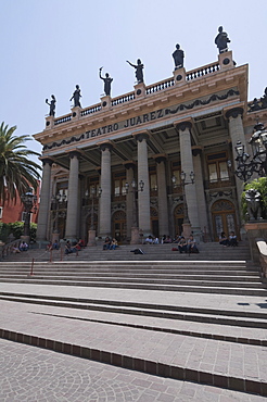 Teatro Juarez, theatre famous for its architectural mixtures in Guanajuato, a UNESCO World Heritage Site, Guanajuato State, Mexico, North America