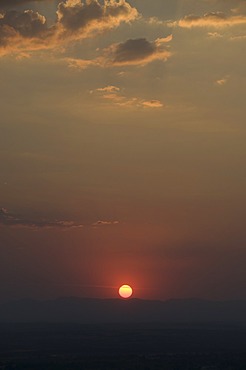 Sunset from the Mirador viewpoint, San Miguel de Allende (San Miguel), Guanajuato State, Mexico, North America