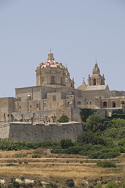 Metropolitan Cathedral in Mdina, the fortress city, Malta, Europe