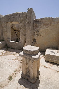 Hagar Qim, a megalithic temple, UNESCO World Heritage Site, Malta, Europe