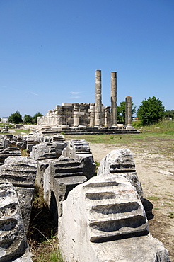 The Temple of Leto at the Lycian site of Letoon, UNESCO World Heritage Site, Antalya Province, Anatolia, Turkey, Asia Minor, Eurasia