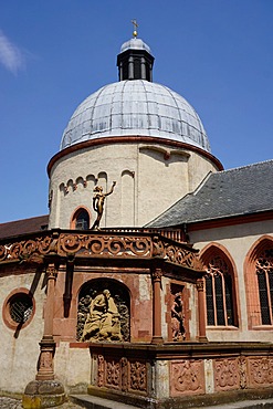 The Marienkirche, one of the oldest round churches in Germany, Marienberg Fortress, Wurzburg, Bavaria, Germany, Europe