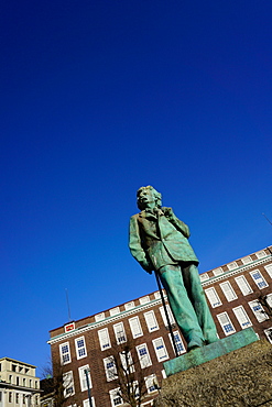 Statue of composer Edvard Grieg, Bergen, Hordaland, Norway, Scandinavia, Europe