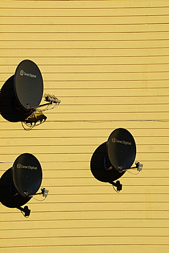 Satellite dishes, Norway, Europe