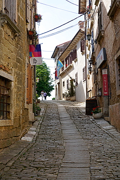 Hill village of Groznjan, Istra Peninsula, Croatia, Europe