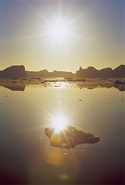 Icebergs from the icefjord, Ilulissat, Disko Bay, Greenland, Polar Regions