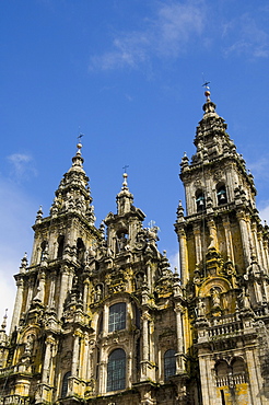 Santiago Cathedral, UNESCO World Heritage Site, Santiago de Compostela, Galicia, Spain, Europe