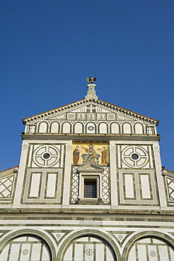 San Miniato al Monte church in the Oltrarno district, Florence (Firenze), Tuscany, Italy, Europe