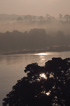 Mekong River, Golden Triangle area of Thailand, Southeast Asia, Asia