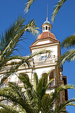 Building along the Explanada (the promenade), Alicante, Valencia, Spain, Europe