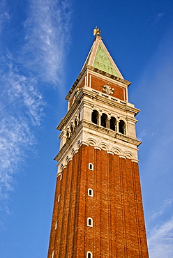 Campanile detail, Piazza San Marco, San Marco, Venice, UNESCO World Heritage Site, Veneto, Italy, Europe