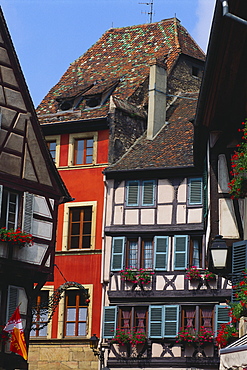 Rue des Marchands street, Alsace Colmar