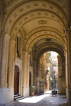 Street scene, Valletta, Malta, Europe