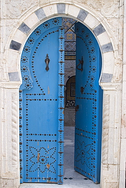 Door, Sidi Bou Said, near Tunis, Tunisia, North Africa, Africa