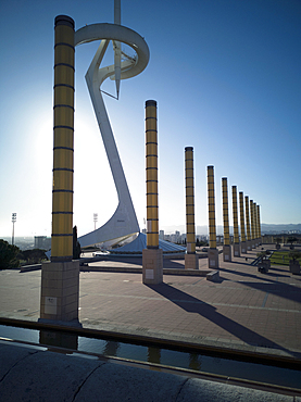 Olympic Stadium remains, Barcelona, Catalonia, Spain, Europe