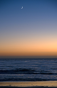 Sunset over the ocean, San Simeon, California, United States of America, North America