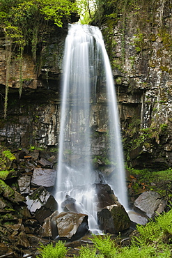 Melincourt Falls, Resolven, Neath, Brecon Beacons, Mid Wales, United Kingdom, Europe