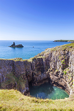 Church Rock, Bosherton, Pembrokeshire, Wales, United Kingdom, Europe