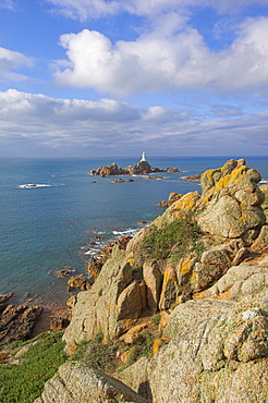 Corbiere lighthouse, St. Ouens, Jersey, Channel Islands, United Kingdom, Europe