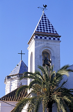 Spain, Andaloucia, Costa-Del-Sol, Marbella, Old City Bell Tower