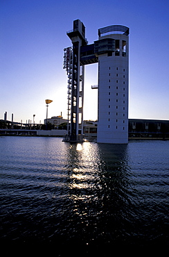 Spain, Andaloucia, Sevilla, Cruise On The Guadalquivir River At Dusk