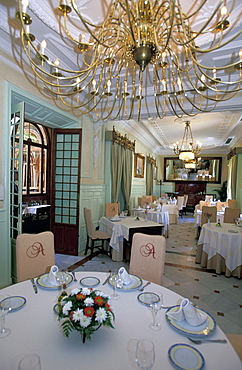 Spain, Andaloucia, Sevilla, Taberna Del Alabardero, Chief Miguel Prieto, The Main Dining Room