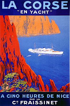 France, Corsica Island, Posters Advertising Tourisme In Corsica Circa 1920