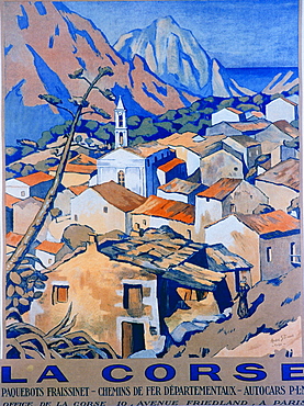 France, Corsica Island, Posters Advertising Tourisme In Corsica Circa 1920