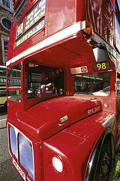 UK, London, Bus Driver Cabin