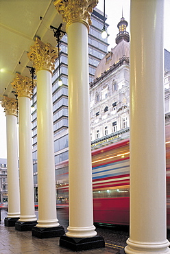 UK, London, Haymarket Theater Columns