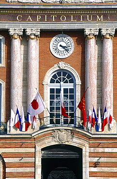 France, Midipyrenees, Hautegaronne, Toulouse, Facade Of The Capitole