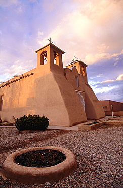 Usa, South West, New Mexico, Ranchos De Taos, Adobe Church