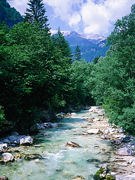 Slovenia, Alps, Upper Soca Valley, Landscape